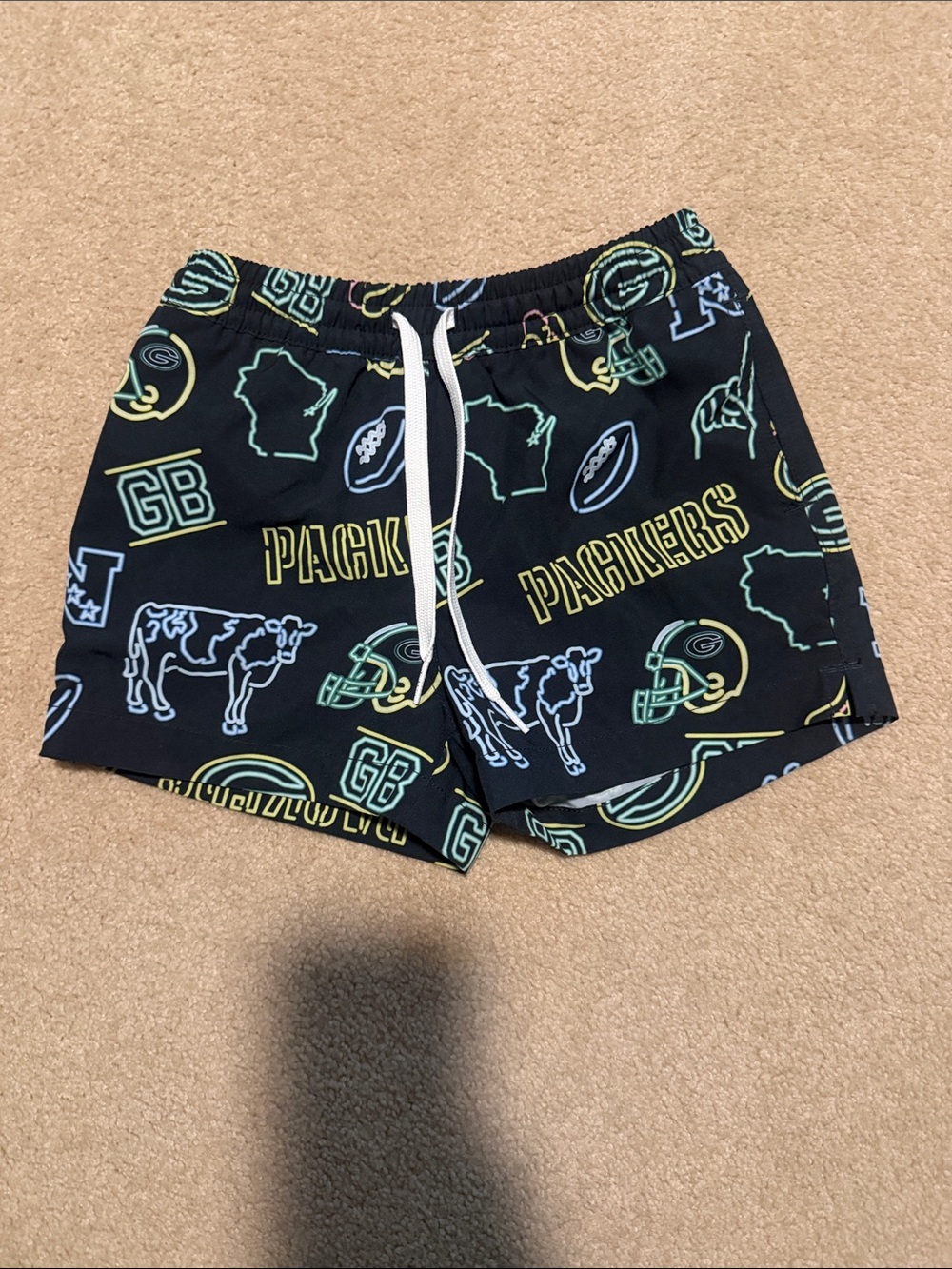 Chubbies NFL Green Bay Packers Swim Trunks - Boys XS